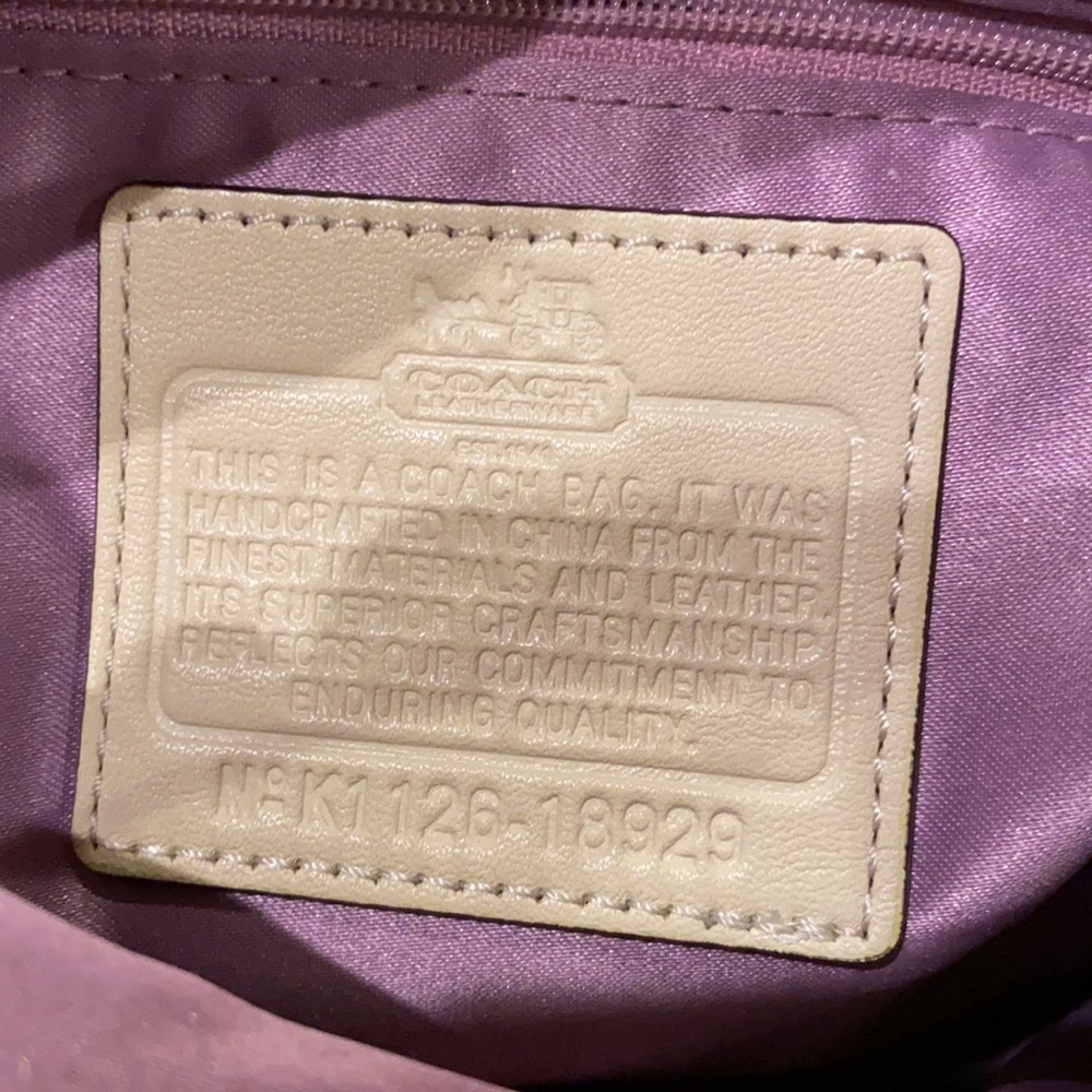 Authentic Coach Madison Python Embossed Handbag - image 7